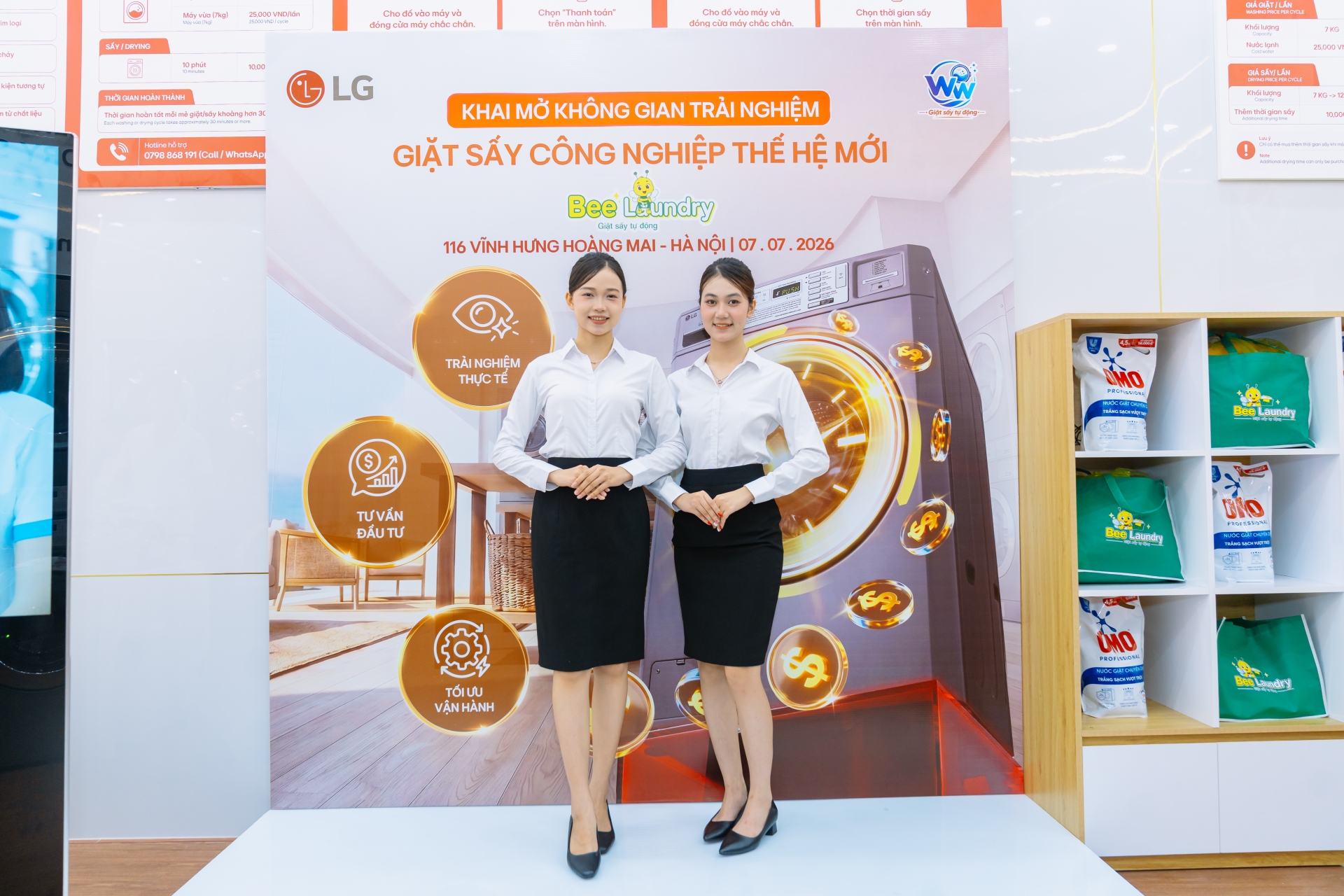 xu hướng kinh doanh giặt sấy tự động Bee Laundry WW Việt Nam